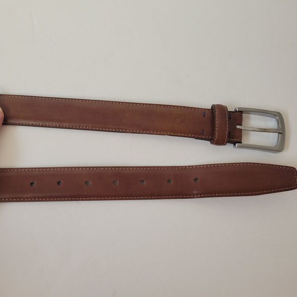 Vince Camuto Leather Brown Classic Size 32 Mens Belt - Picture 7 of 10